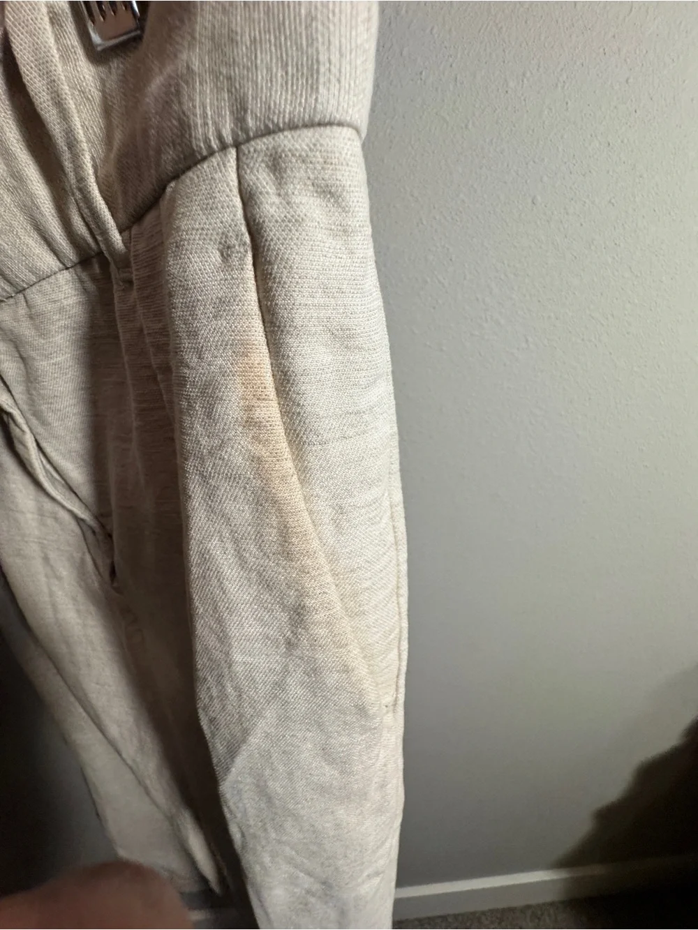 Aritzia Effortless Wide-Leg Linen Pants in Natural